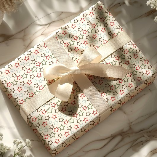 Feierliche Weihnachten in Multicolor Geschenkpapier