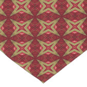 Feierliche Weihnachten in Rot und Gold Kurzer Tischläufer (Ecke)