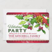 Feierliche Weihnachten Ivy Celebrate Einladung (Vorderseite)