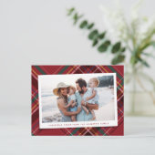 Feierliche Weihnachten kariert ein Foto (Stehend Vorderseite)