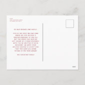 Feierliche Weihnachten kariert ein Foto (Rückseite)