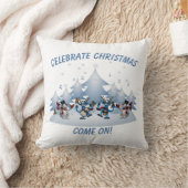 Feierliche Weihnachten kommen Kissen (Decke)