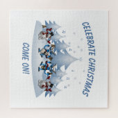 Feierliche Weihnachten kommen Puzzle (Horizontal)
