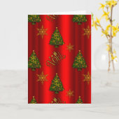 Feierliche Weihnachten mit Gold-Weihnachten Karte (Gelbe Blume)