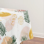 Feierliche Weihnachten mit grünen, goldenen, rosa Tischdecke (Beispiel)