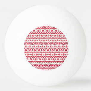 Feierliche Weihnachten nahtlos Muster. Tischtennisball