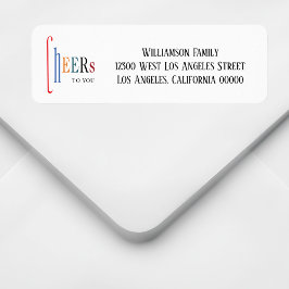 Feierliche Weihnachten Neue Jahre Rücksendeadresse