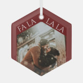 Feierliche Weihnachten Ornament Aus Glas (Vorderseite)