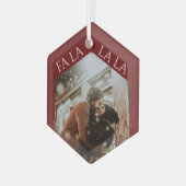 Feierliche Weihnachten Ornament Aus Glas (Vorderseite Links)