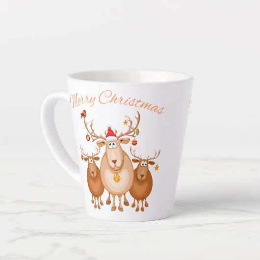 Feierliche Weihnachten - Rentierfest-Tasse Milchtasse (Linke Ecke)