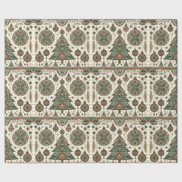 Feierliche Weihnachten Rot und Grün Geschenkpapier