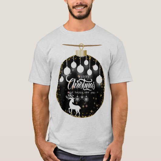 Feierliche Weihnachten T - Shirt - Feiertag C (Vorderseite)