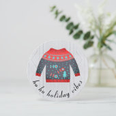 Feierliche Weihnachten Weihnachts-Sweater Holiday  (Stehend Vorderseite)