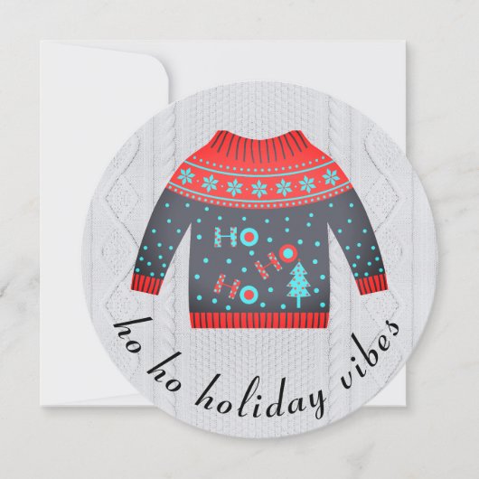 Feierliche Weihnachten Weihnachts-Sweater Holiday (Vorderseite)