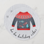 Feierliche Weihnachten Weihnachts-Sweater Holiday  (Vorne/Hinten)