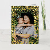 Feierliche Weihnachts-Foliage Frame Happy Holidays (Vorderseite)