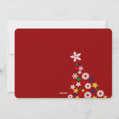 Feierliche Weihnachtsbaum Fotokarte Feiertagskarte (Rückseite)