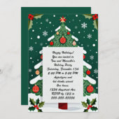 Feierliche Weihnachtsbaumfeier Einladung (Vorne/Hinten)