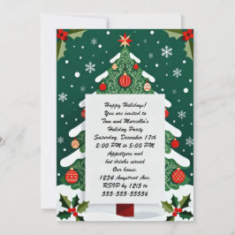 Feierliche Weihnachtsbaumfeier Einladung