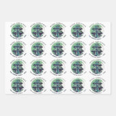 Feierliche Weihnachtsbaumfeiertage Geschenkpapier Set (Vorderseite 3)