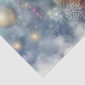 Feierliche Weihnachtsbaumkatze Dekoupage Seidenpapier (Ausschnitt)