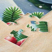 Feierliche Weihnachtsfeier aus Kamin Puzzle (Seite)