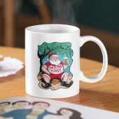 Feierliche Weihnachtsfeier Biere unter Baum Kaffeetasse