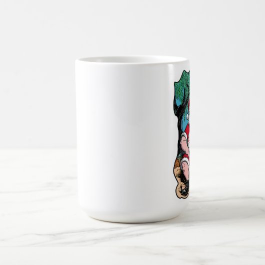 Feierliche Weihnachtsfeier Biere unter Baum Kaffeetasse (Mittel)