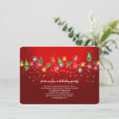 Feierliche Weihnachtsfeier einladen Einladung (Stehend Vorderseite)