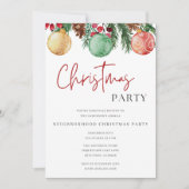 Feierliche Weihnachtsfeier Einladung (Vorderseite)