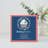 Feierliche Weihnachtsfeier Einladung (Stehend Vorderseite)