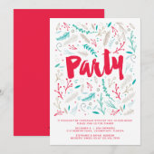 Feierliche Weihnachtsfeier Einladung (Vorne/Hinten)