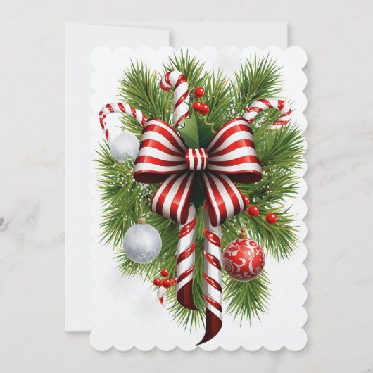 Feierliche Weihnachtsfeier Einladung (Rückseite)