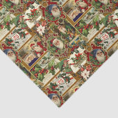 Feierliche Weihnachtsfeier Ephemera Collage-Gold Seidenpapier (Ausschnitt)