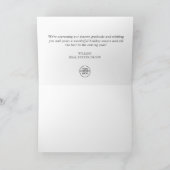 Feierliche Weihnachtsfeier Feiertagskarte (Innenseite)