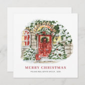 Feierliche Weihnachtsfeier Feiertagskarte (Vorne/Hinten)