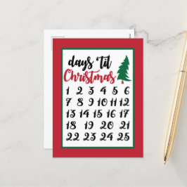 Feierliche Weihnachtsfeier Feiertagspostkarte