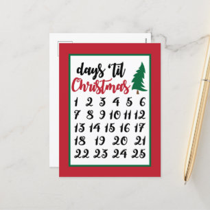 Feierliche Weihnachtsfeier Feiertagspostkarte