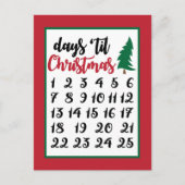 Feierliche Weihnachtsfeier Feiertagspostkarte (Vorderseite)