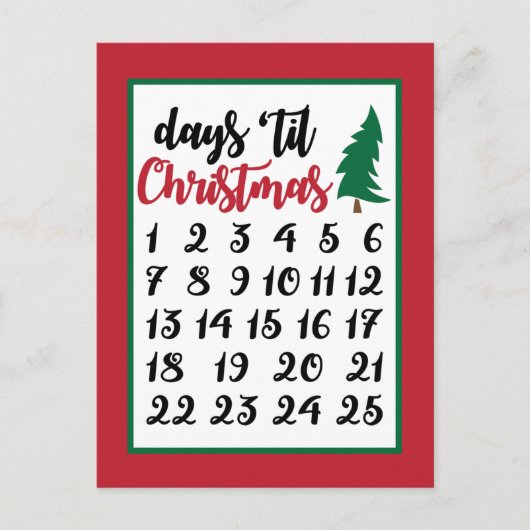 Feierliche Weihnachtsfeier Feiertagspostkarte (Vorderseite)