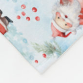 Feierliche Weihnachtsfeier Fleecedecke (Ecke)