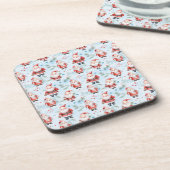 Feierliche Weihnachtsfeier Getränkeuntersetzer (Linke Seite)