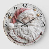 Feierliche Weihnachtsfeier Große Wanduhr (Vorderseite)