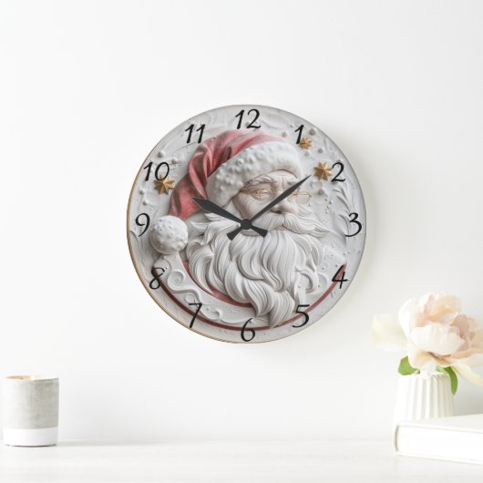 Feierliche Weihnachtsfeier Große Wanduhr (Zuhause)