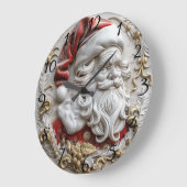 Feierliche Weihnachtsfeier Große Wanduhr (Winkel)