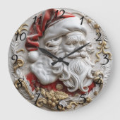 Feierliche Weihnachtsfeier Große Wanduhr (Vorderseite)