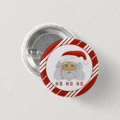 Feierliche Weihnachtsfeier HO HO Weihnachten Button (Vorne & Hinten)