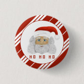 Feierliche Weihnachtsfeier HO HO Weihnachten Button (Vorderseite)