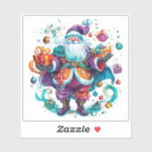 Feierliche Weihnachtsfeier im Dezember Aufkleber (Blatt)