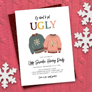 Feierliche Weihnachtsfeier im Ugly Sweater Einladung
